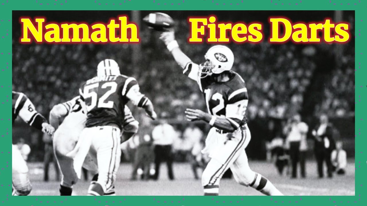 Намат стреляет дротиками (Jets At Raiders 1972)