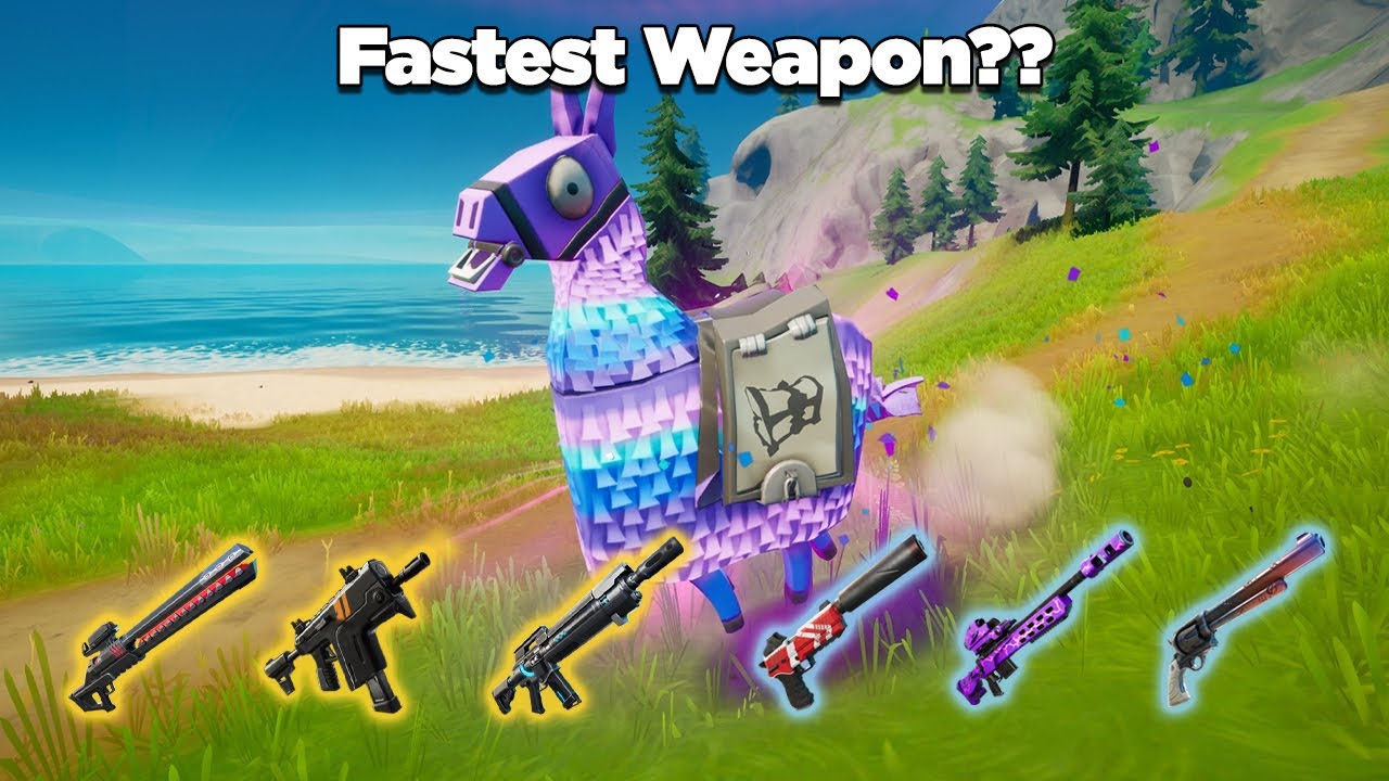 Which Weapon is the Fastest for Eliminating a Loot Llama?? Fortnite