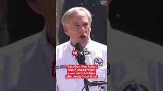 Texas Gov. Greg Abbott uses 🏈 analogy when asked who’s to blame after deadly #Texas flood. #fyp