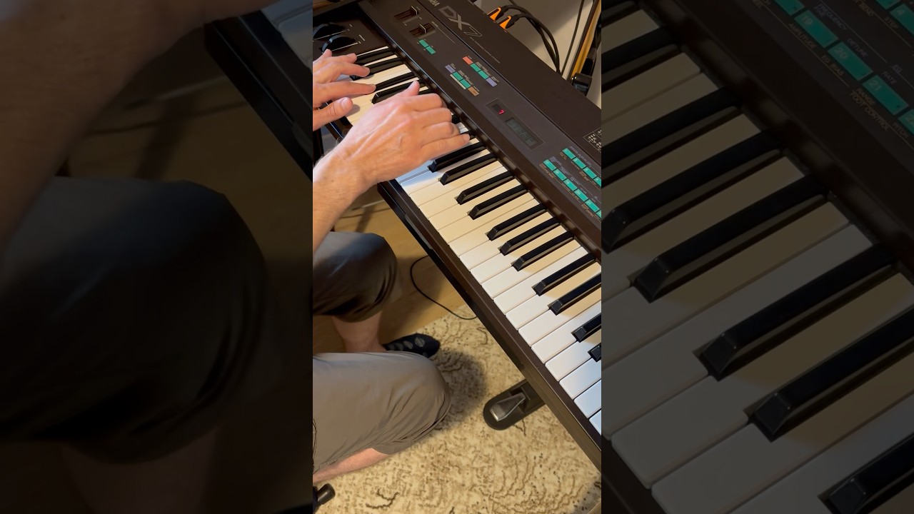 Axel F - the DX7 part - MARIMBA and CELESTE presets