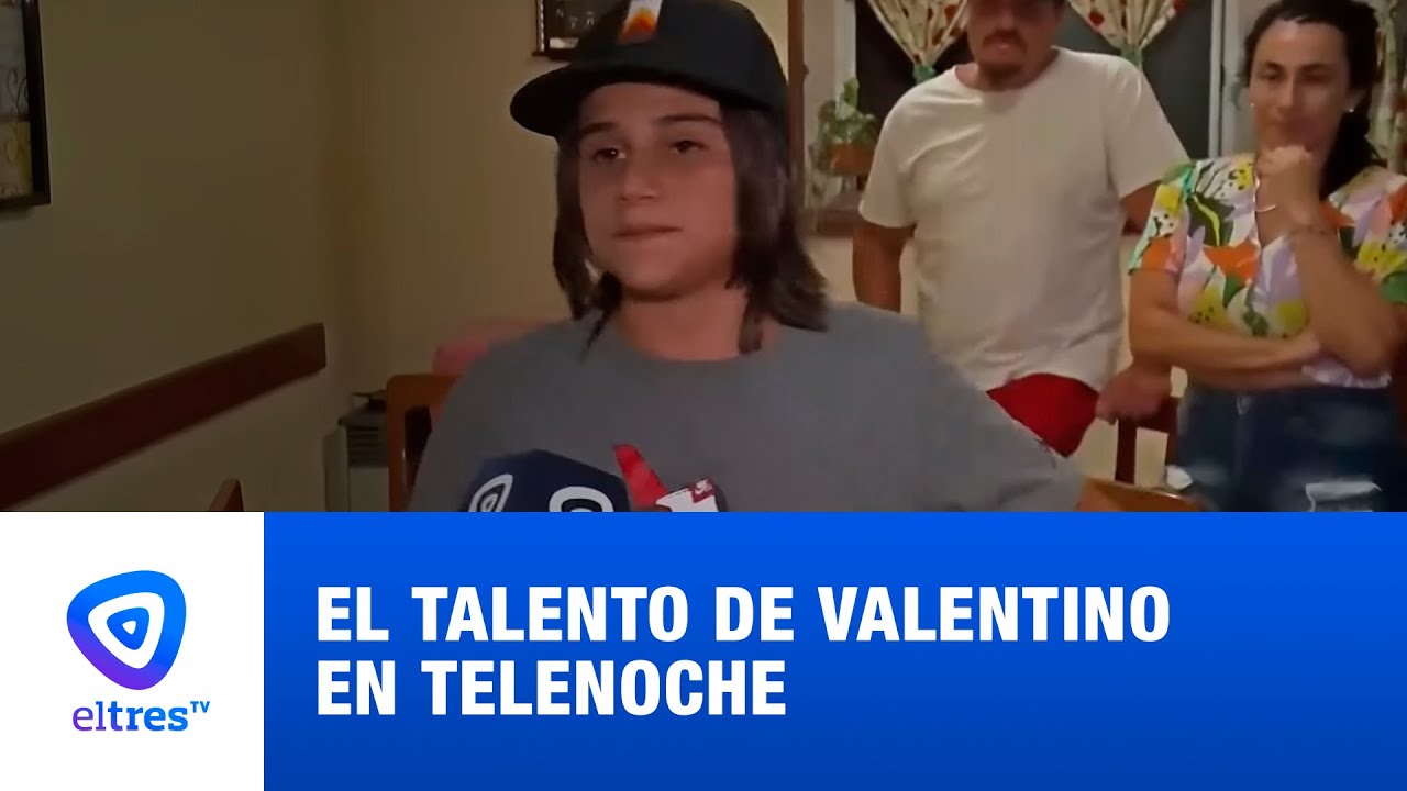 El talento de Valentino en Telenoche