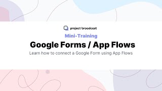 Google Form And App Flows