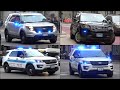 Chicago Police cars responding and Law Enforcement activity