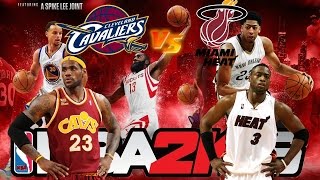 NBA 2K16 Xbox One Gameplay - Cleveland Cavaliers vs Miami Heat - CAVS HEAT Part 1