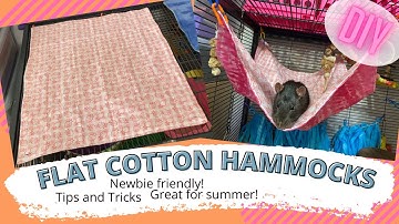 Flat Cotton Rat Hammocks (How to)