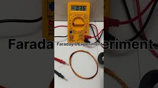 Faraday's Experiment #electromagnetic_induction #shortsfeed #youtubeshorts #shorts #trending #viral