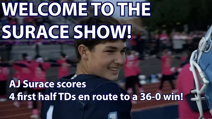 Notre Dame 36 Trenton 0 | Week 8 | AJ Surace 2 TD passes, 2 TD runs in 1st half