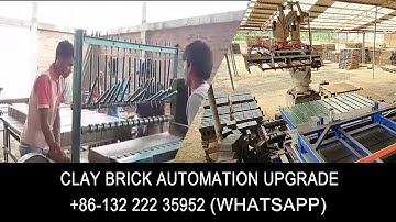 Semi Auto Clay Brick Factory Automation Upgrade Robot Stack Saving 50 Workers