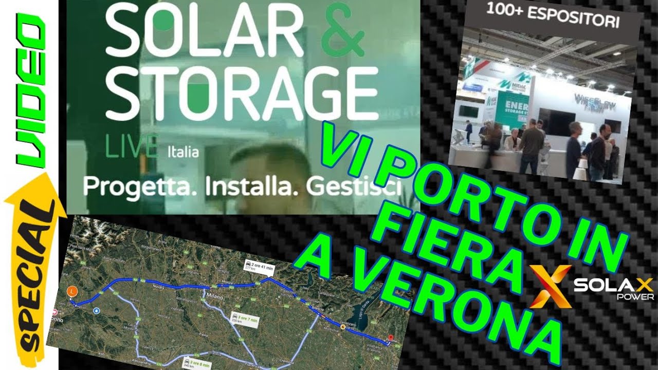 Vi porto alla fiera SOLAR & STORAGE LIVE Italia 2025 con Solax Power e DJI Osmo Pocket 3 VLOG