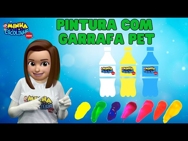 Pintura com Garrafa Pet G2 - Educação Infantil - Videos Educativos - Atividades para Crianças