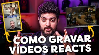 COMO GRAVAR E EDITAR VIDEOS REACTS (COM CAPTURA DE TELA) | COMO FAZER REACT screenshot 5