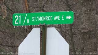 Freezing Rain Ice Storm Covers Rice Lake WI - 2022