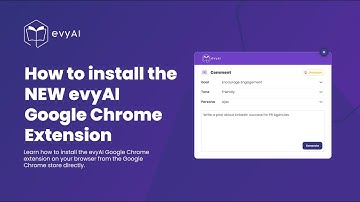 How to install the new evyAI Google Chrome extension! (Outdated Video)