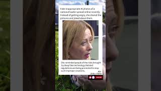 Leader reacts calmly to fake AI generated images#news