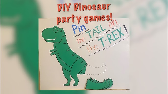 diy-dinosaur-themed-party-game-pin-the-tail-on-the-t-rex-youtube for Free Printable Pin The Tail On The Dinosaur DIY dinosaur themed party game! Pin the tail on the T-REX! - YouTube for Free Printable Pin The Tail On The Dinosaur