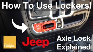 How To: Use Jeep Axle Lockers | Jeep Wrangler/Gladiator
