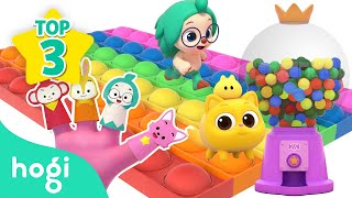 color candy finger friends pop it10 minlearn colorscolors for kidshogi pinkfong