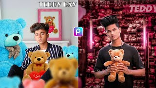 PicsArt Teddy Day Photo Editing Tutorial in Picsart Step by Step in - VID EDITZZZZ screenshot 4