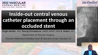 Inside-Out Central Venous Catheter placement through an Occluded Stent