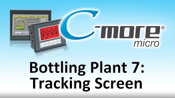 C-more Micro HMI Bottling Plant 7: Tracking Screen from AutomationDirect