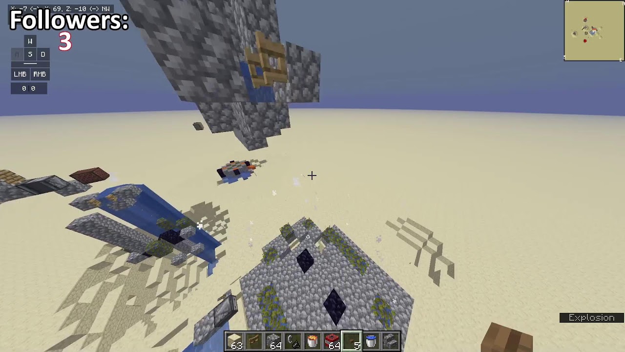 HARDCORE Minecraft DAY 2..making cobblestone farm  [2/365] Minecraft Sound Track Listening Party