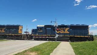 HiDefCSX L421 Sorting out Grain Cars in Rushville Indiana.