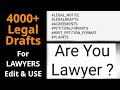 4000+ LegalDrafts collection (editable) Whatsap 8285488836