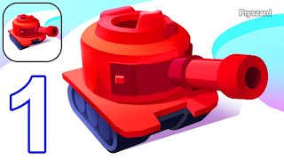 Tanks & Merge - Gameplay Walkthrough Part 1 Tank War Army Commander (iOS, Android Gameplay) screenshot 2