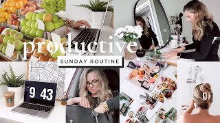 Sunday ROUTINE! Reset day, planning a *productive* week + errands, cleaning, relaxing chill sunday