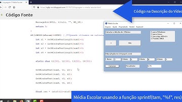 Linguagem C  Média Escolar - windows.h