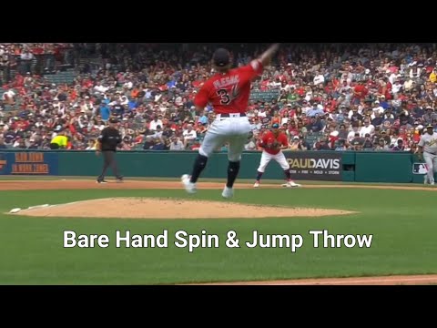 Guardians Zach Plesac is Ridiculously Athletic 🔥🔥 #baseball