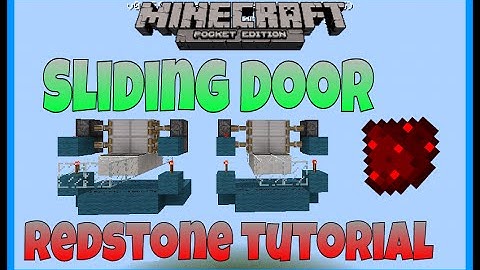 Automatic/Sliding Door Tutorial in Mcpe 0.15.0 - Mcpe Redstone Creations