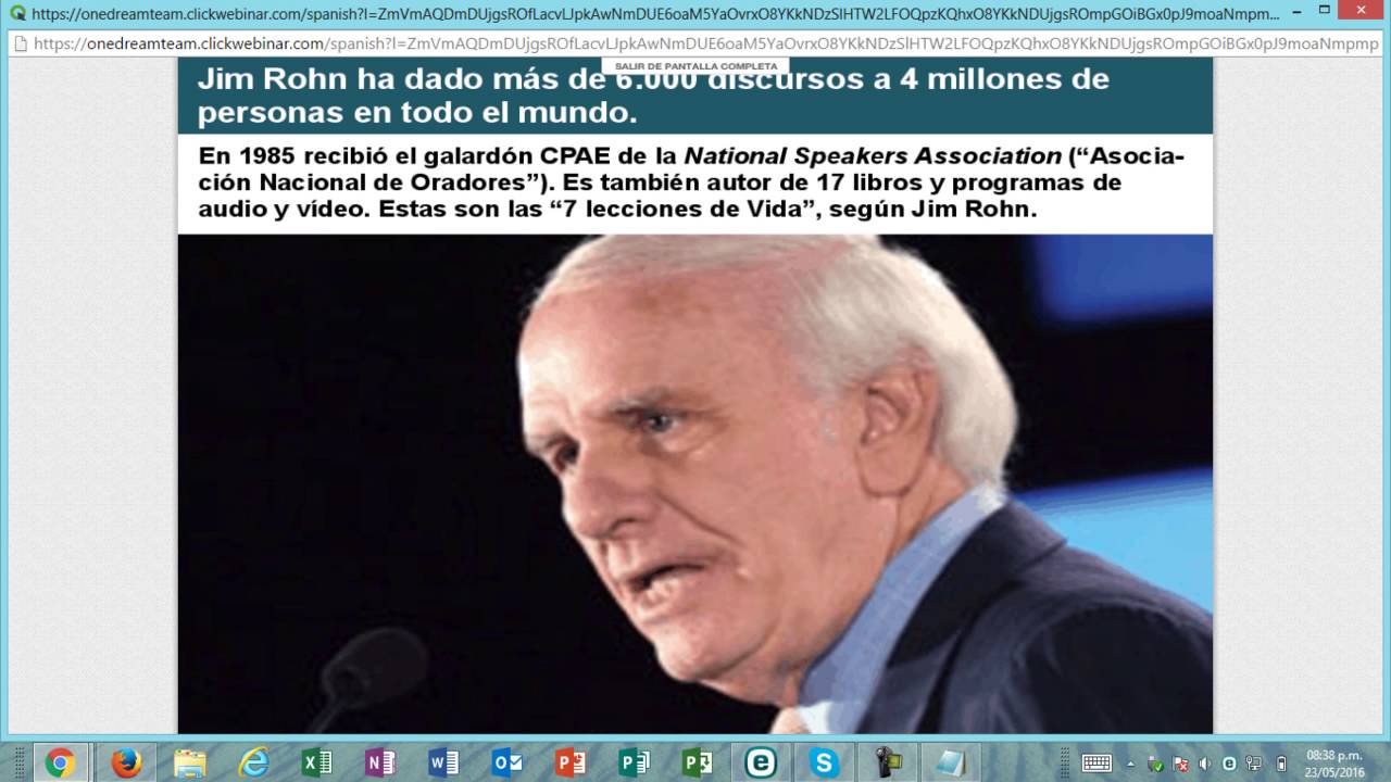 07 Claves para el éxito personal - Lecciones de Jim Rohn - YouTube