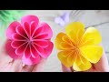🌺 Origami Flowers of paper circles ○ DIY ○ Fast and easy