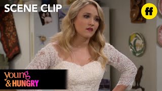 Young & Hungry | Season 5, Episode 2: Gabi Tries Ms. Wilson’s Wedding Dress | Freeform