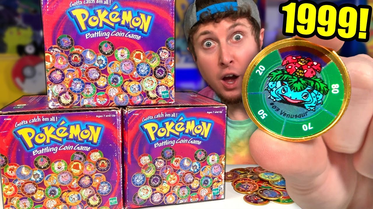 *Remember These?* Unboxing The 1999 Vintage Pokemon Battling Coin Game!