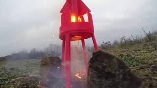 Model Rocket Launch Tower Test flight.