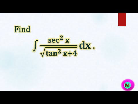 Integral sec^2 x/root(tan^2
