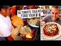 MEXICAN STREET FOOD in Oaxaca, Mexico | Street side TLAYUDAS + in the KITCHEN for MOLE