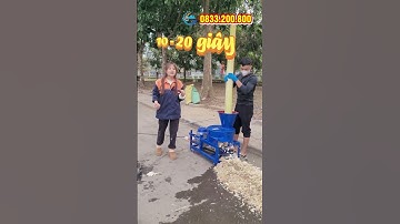 Máy Băm Chuối Đa Năng Bình Quân Group - Băm Thân Cây Chuối To Chỉ Với 20 Giây