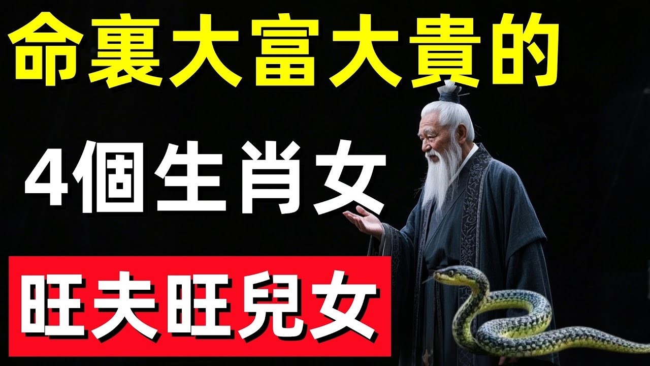 命裏大富大貴的4個生肖女，旺夫旺兒女，家中有一位能旺3代人！#修行思維 #修行 #福報 #禪 #道德經 #覺醒 #開悟 #禅修