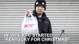 People in Japan go crazy for KFC on Christmas