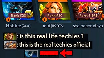 Immortal Rank 500 Reacts to Techies Official as Position 1 Techies..