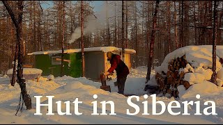 Hut in Siberia - 1. How we filmed the film "Alone with Wolves". Survival in the taiga.