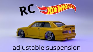 Bagged RC Hotwheels Pocket Drift BMW M3 E30 (adjustable suspension)