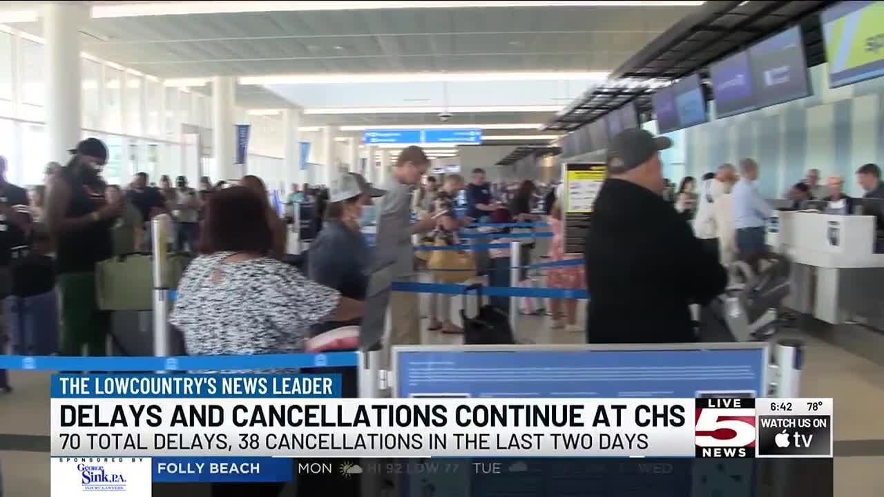 VIDEO Delays Cancellations Persist At Charleston s Airport After video-delays-cancellations-persist-at-charleston-s-airport-after