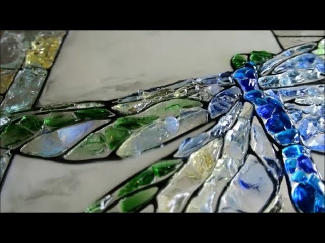 broken glass pieces art