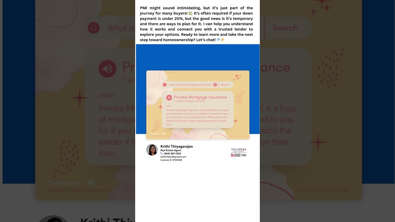 Private Mortgage Insurance! 