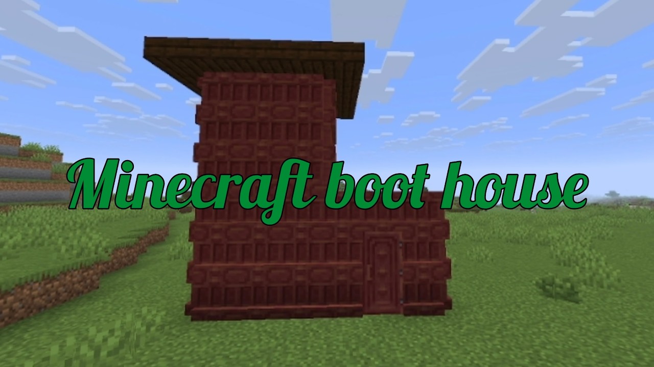Minecraft boot house easy to build - YouTube