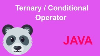 Ternary Operator In Java - Tutorial ( conditional Operator)